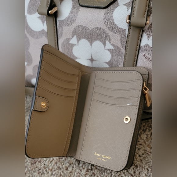 Kate Spade Jacquard Satchel & wallet - Picture 4 of 7